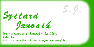szilard janosik business card